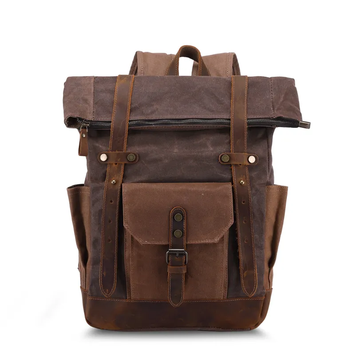 Vintage Waxed Canvas Backpack