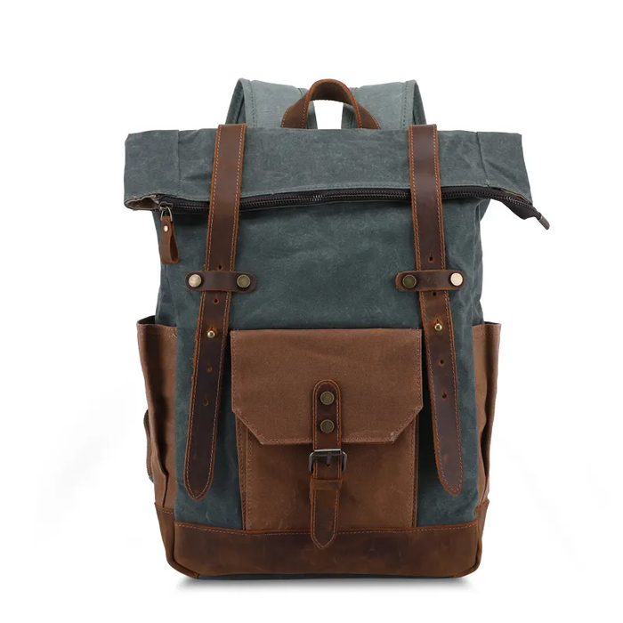 Vintage Waxed Canvas Backpack