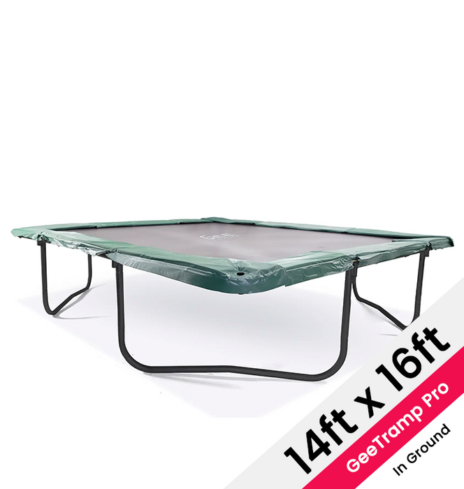 GeeTramp Force Pro 14ft x 16ft Rectangle Trampoline - In Ground (FREE Perth Only Delivery)