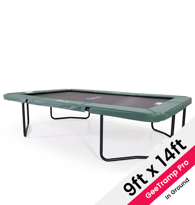 GeeTramp Force Pro 9ft x 14ft Rectangle Trampoline - In Ground (FREE Perth Only Delivery)