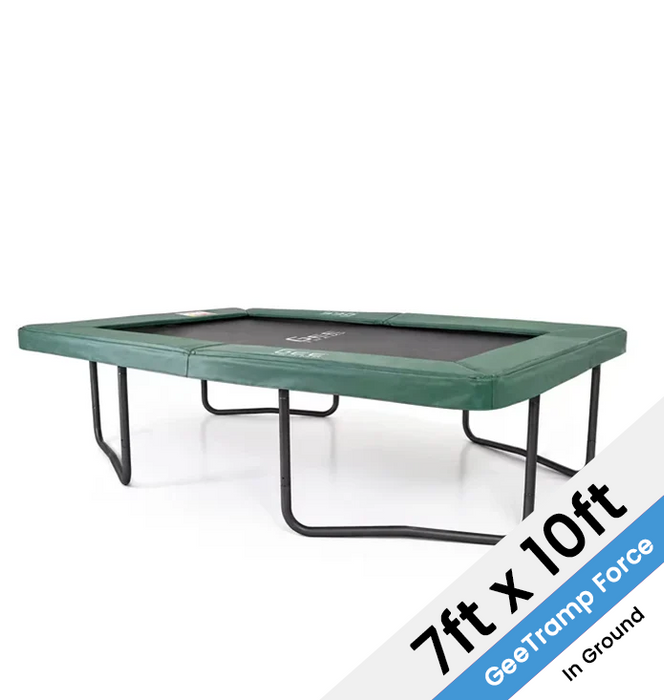 GeeTramp Force 7ft x 10ft Rectangle Trampoline - In Ground (FREE Perth Only Delivery)