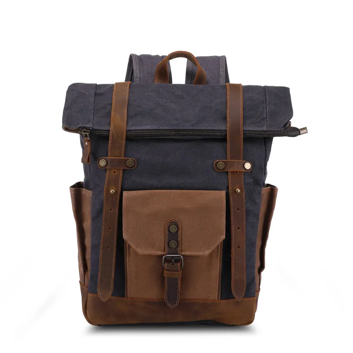 Vintage Waxed Canvas Backpack