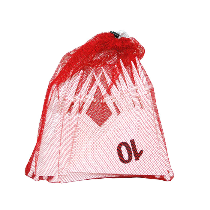 PVC MARKER FLAG SET NUMBERED 1-20 - WHITE
