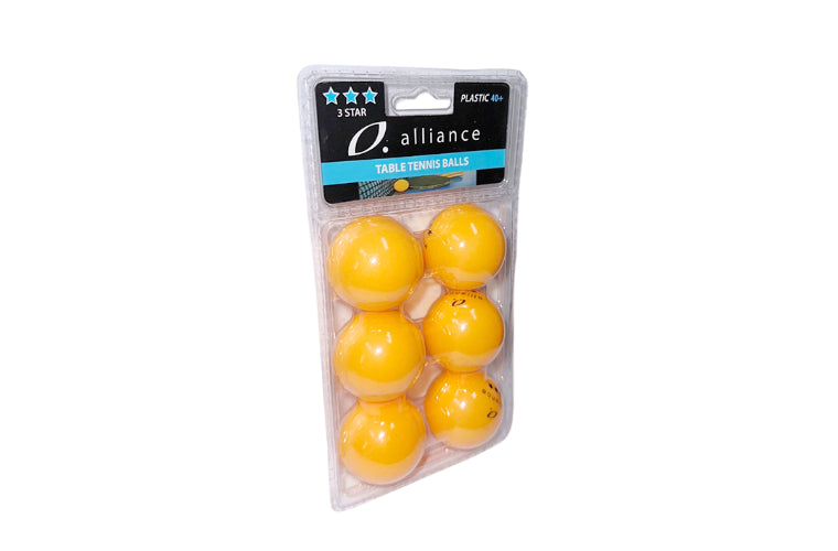 ALLIANCE TABLE TENNIS BALLS 40+ ABS 3 STAR