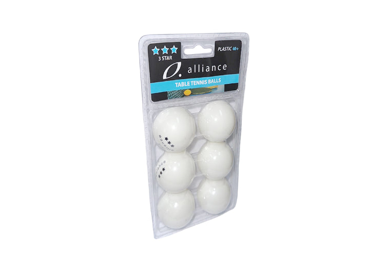ALLIANCE TABLE TENNIS BALLS 40+ ABS 3 STAR