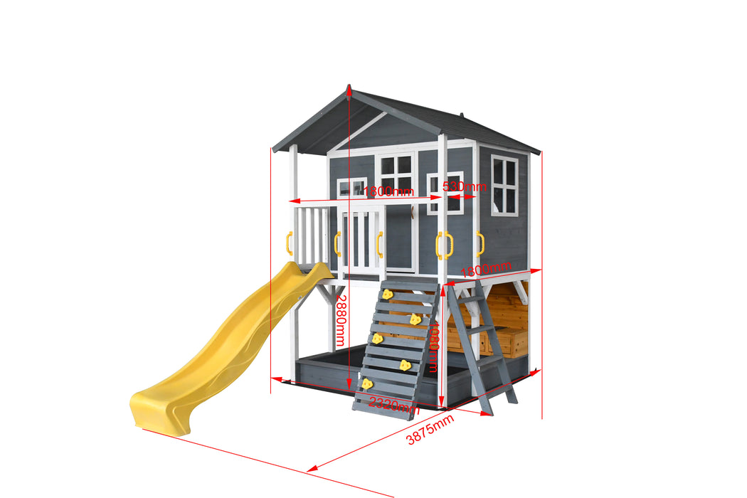 Kidzshack Caboodle Shack Cubby House with Mud Kitchen (PERTH COLLECTION ONLY)