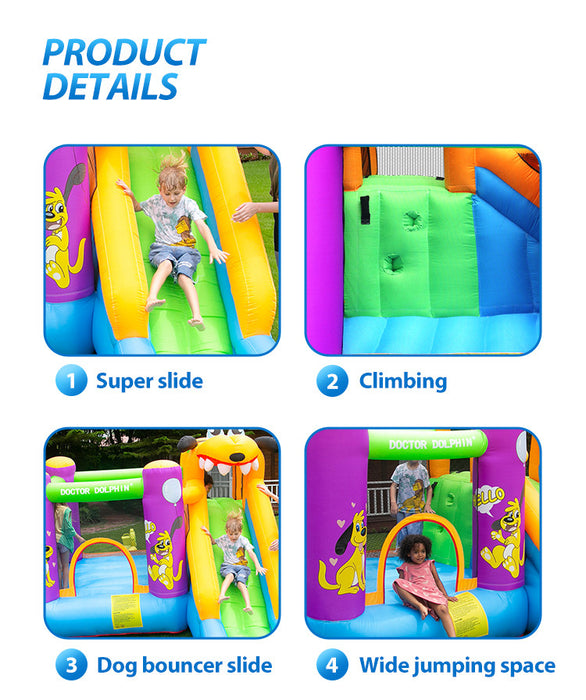 Doctor Dolphin children commercial kids inflatable bouncer Jumping slide bounce house inflatable castles bouncy castle