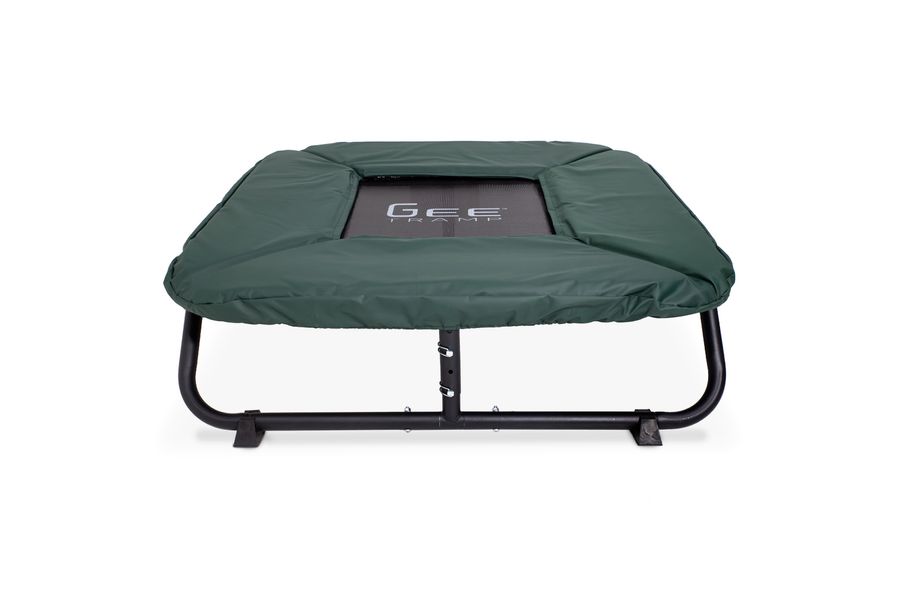GeeTramp Mini 4x4ft Rectangle Gymnastic Trampoline - Black Edition
