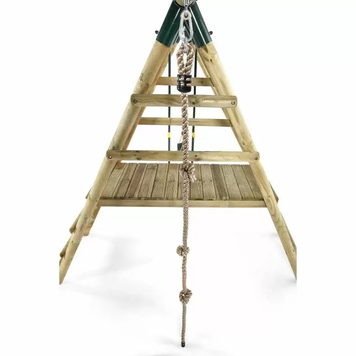 Meerkat Wooden Playcentre | Swing | 6ft Slide| Double Glider| Climbing Rope (Perth Delivery Only)