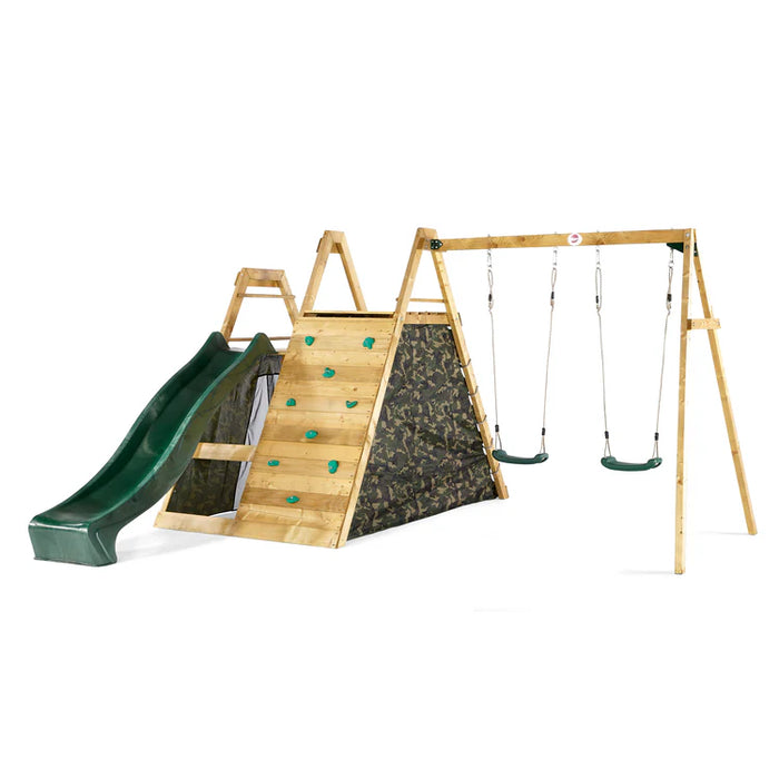 Climbing Pyramid with Slide & Swings