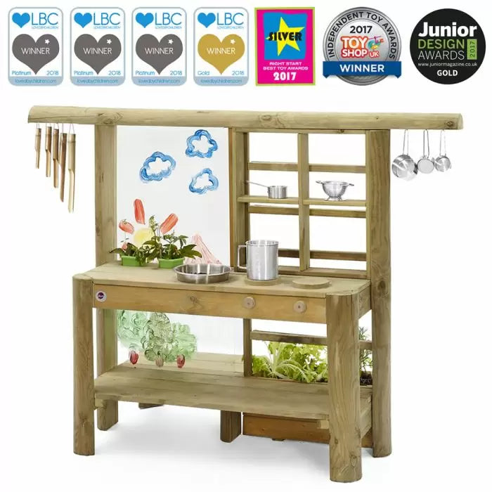 Plum Mud Pie Kitchen | Outdoor Wooden Play Kitchen for Kids (Perth Delivery Only)