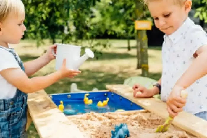 Plum Surfside Wooden Sand & Water Picnic Table | Outdoor Play for Kids