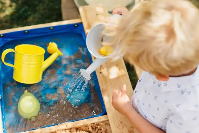 Plum Surfside Wooden Sand & Water Picnic Table | Outdoor Play for Kids