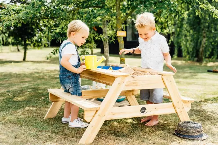 Plum Surfside Wooden Sand & Water Picnic Table | Outdoor Play for Kids