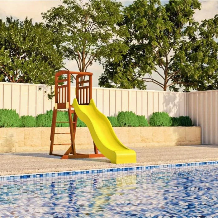 Kidzshack Pool Slide 2.2m with Wooden Frame (PERTH ONLY CLEARANCE)