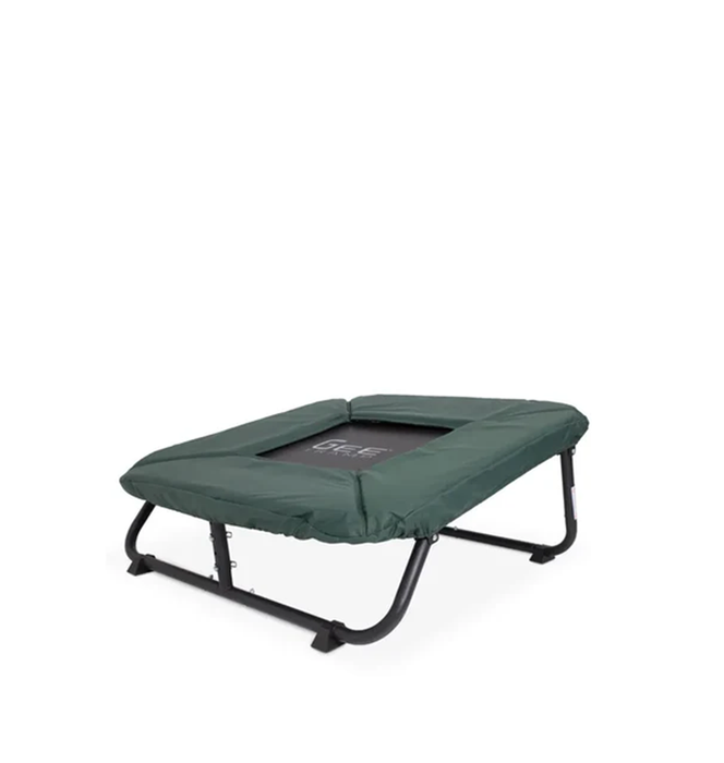 GeeTramp Mini 4x4ft Rectangle Gymnastic Trampoline - Black Edition