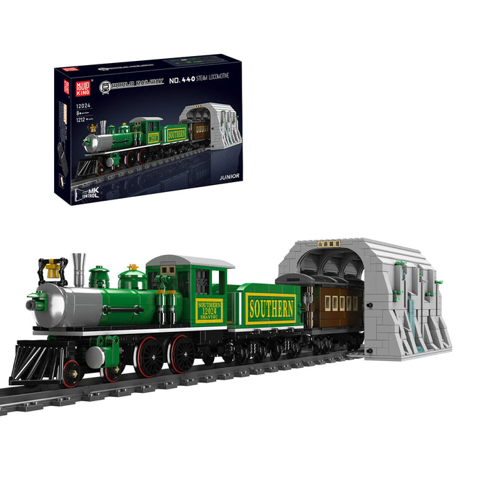 4-4-0 Steam Locomotives Building Set | 1,212 PCS