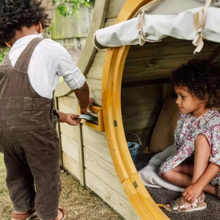 Plum Nature Play Hideaway Cubby | Wooden Outdoor Playhouse for Kids (Perth Delivery Only)