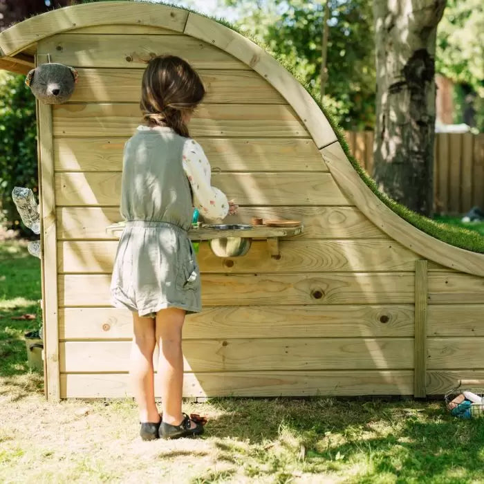 Plum Nature Play Hideaway Cubby | Wooden Outdoor Playhouse for Kids (Perth Delivery Only)