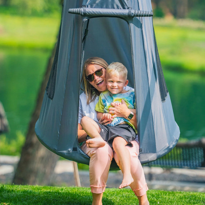 GOBAPLAY Hanging Round Tent Swing