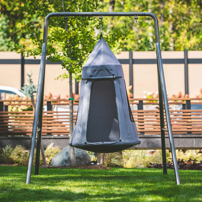TitanFlex Swing Set with Saucer Tent Swing