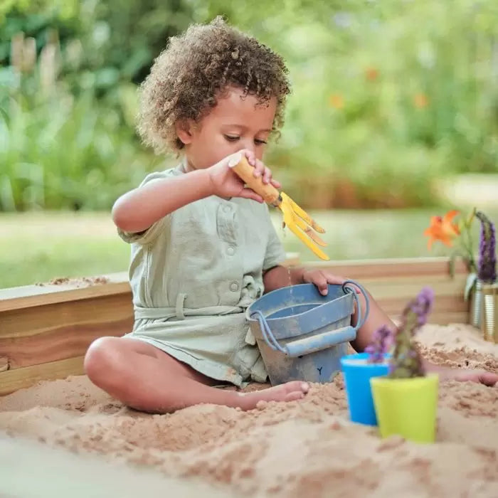 Plum Treasure Beach Wooden Sandpit | Large Outdoor Sandpit with Cover for Kids