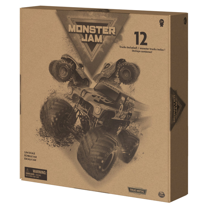 Monster Jam, Official 12-Pack of 1:64 Scale Die-Cast Monster Trucks, Amazon Exclusive (8207586820395)