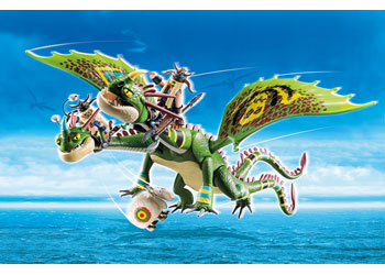 Playmobil - Dragon Racing: Ruffnut and Tuffnut with Barf and Belch (8214918037803)