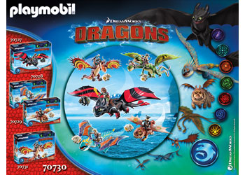 Playmobil - Dragon Racing: Ruffnut and Tuffnut with Barf and Belch (8214918037803)