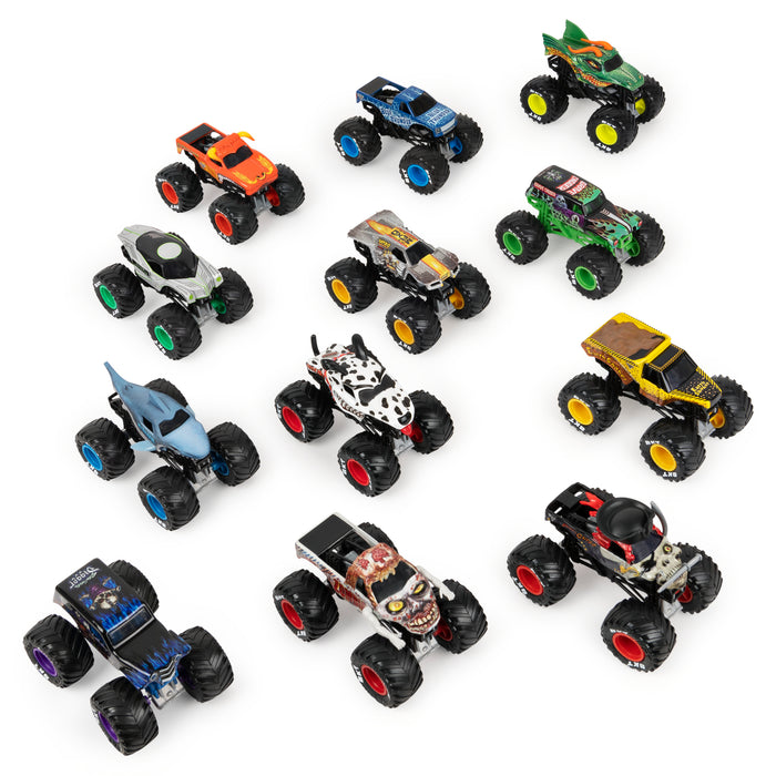 Monster Jam, Official 12-Pack of 1:64 Scale Die-Cast Monster Trucks, Amazon Exclusive (8207586820395)