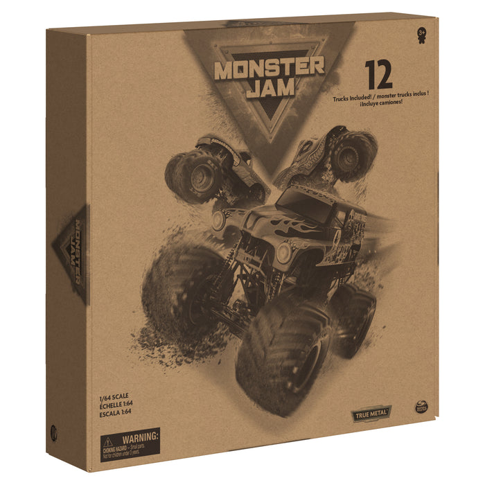 Monster Jam, Official 12-Pack of 1:64 Scale Die-Cast Monster Trucks, Amazon Exclusive (8207586820395)